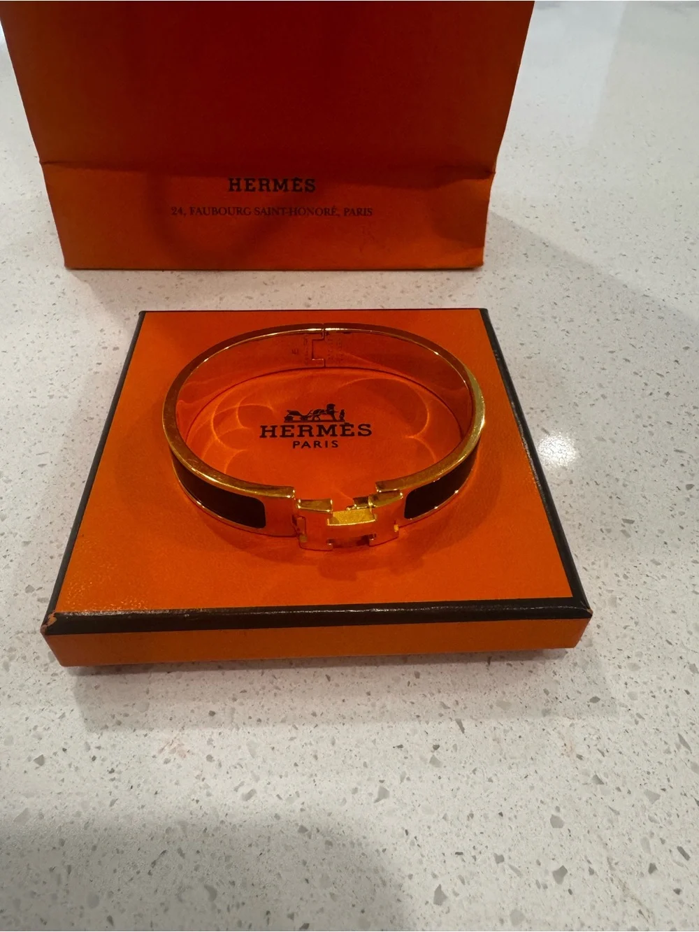 Hermes Gold Clic H Bracelet